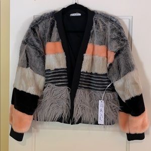 Tokyo Multi Faux Fur Cropped Jacket